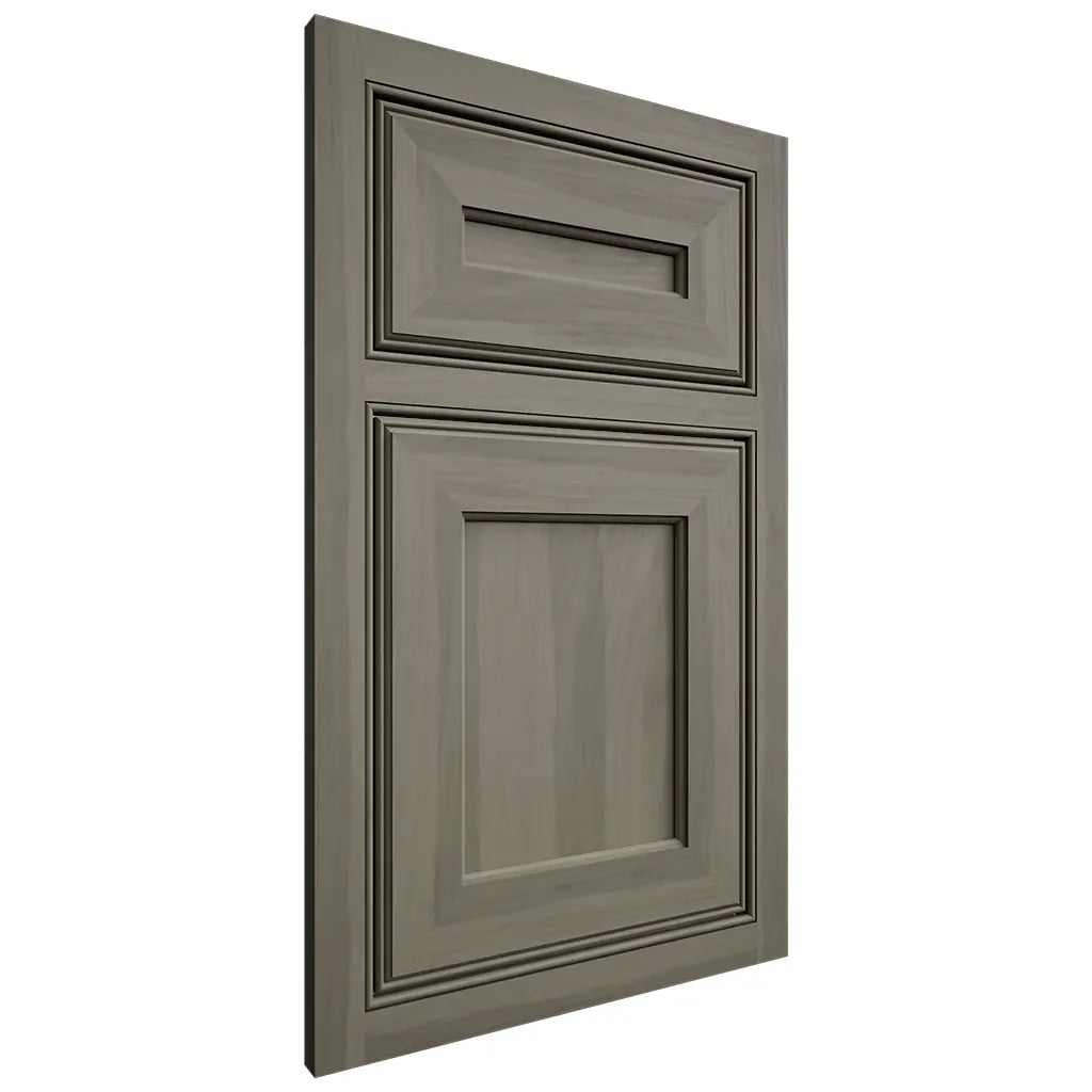 Shiloh Cabinetry Beaded Inset Essex Hickory Plain Cut Thyme Door