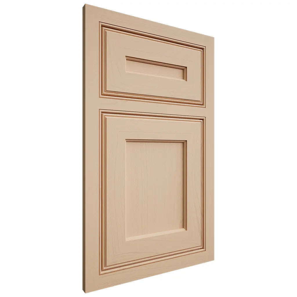 Shiloh Cabinetry Beaded Inset Essex Maple Plain Cut Natural Door
