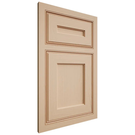 Shiloh Cabinetry Beaded Inset Essex Maple Plain Cut Natural Door