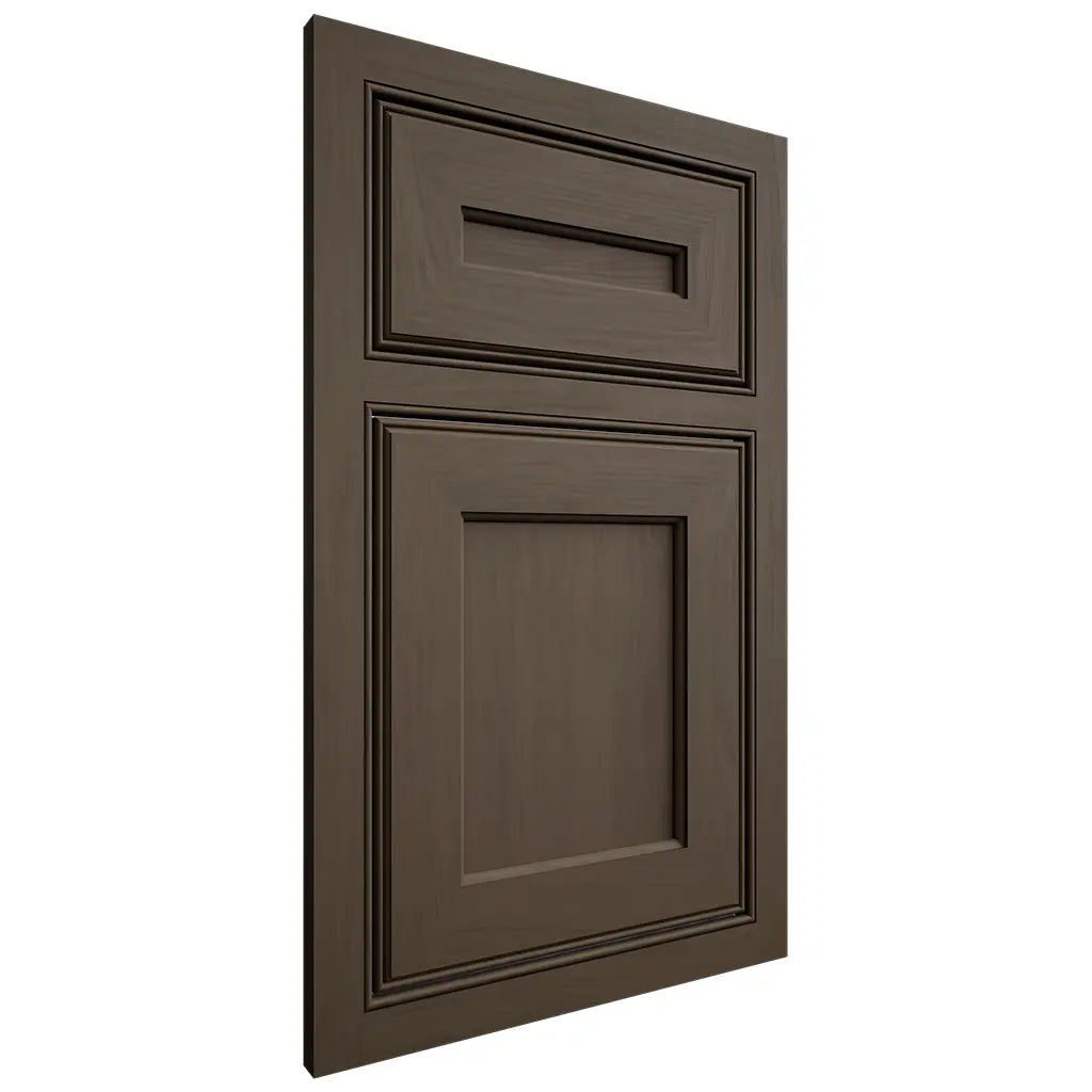 Shiloh Cabinetry Beaded Inset Essex Maple Plain Cut Perfect Brown Door