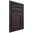 Shiloh Cabinetry Beaded Inset Essex Poplar Plain Cut Carbon Door