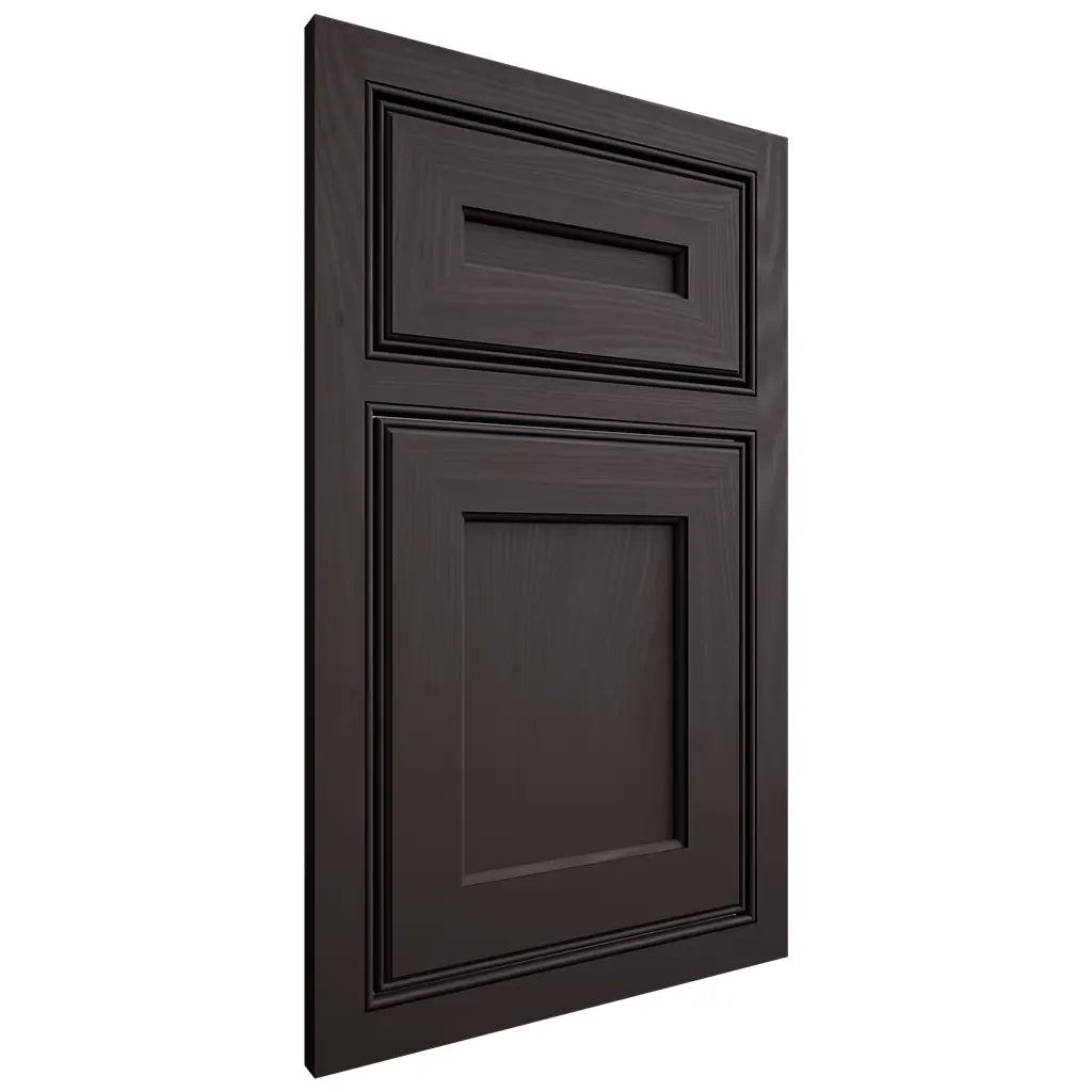 Shiloh Cabinetry Beaded Inset Essex Poplar Plain Cut Carbon Door