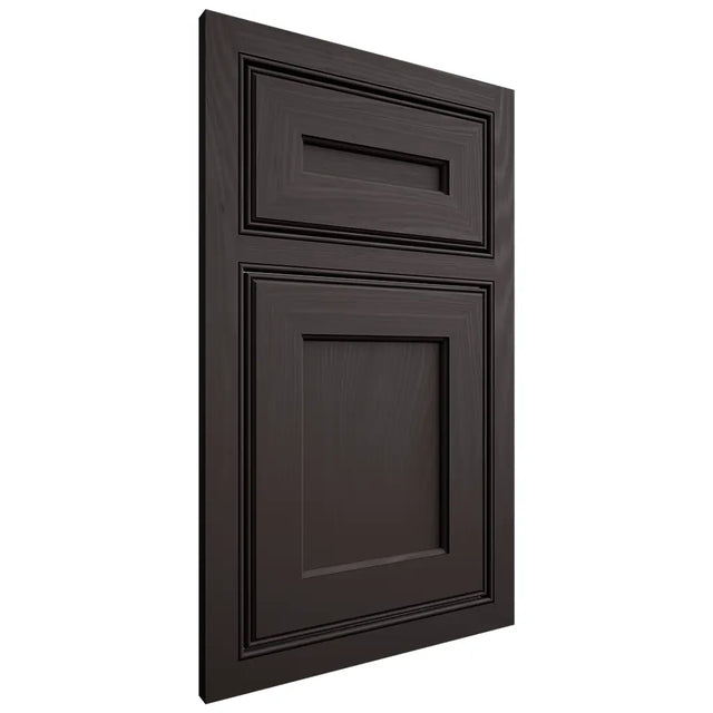 Shiloh Cabinetry Beaded Inset Essex Poplar Plain Cut Carbon Door