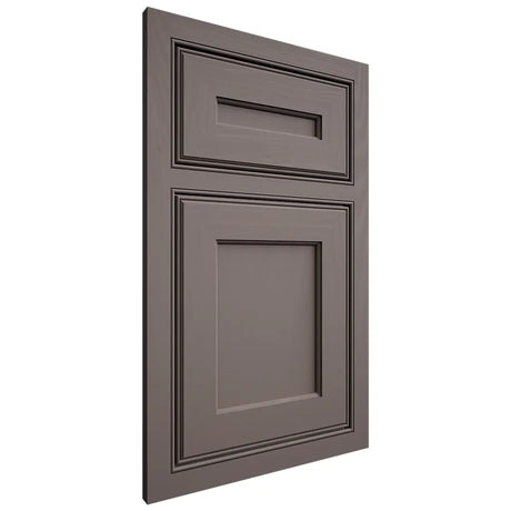 Shiloh Cabinetry Beaded Inset Essex Poplar Plain Cut Heatherstone Door
