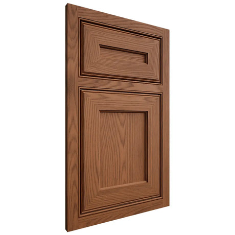Shiloh Cabinetry Beaded Inset Essex Red Oak Plain Cut Braun Door