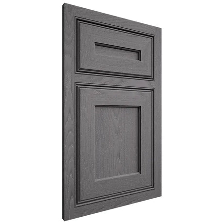 Shiloh Cabinetry Beaded Inset Essex Red Oak Plain Cut Cadet Door