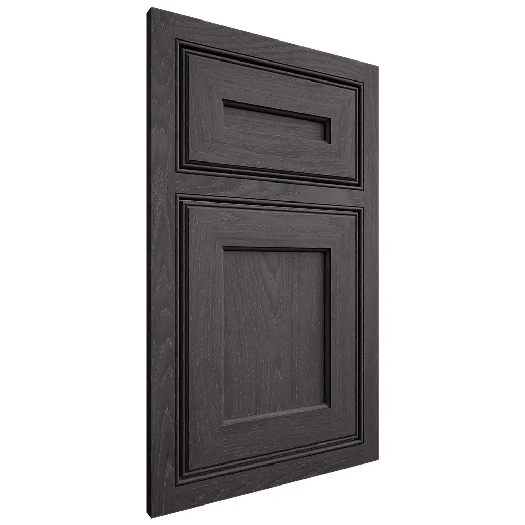 Shiloh Cabinetry Beaded Inset Essex Red Oak Plain Cut Harbor Door
