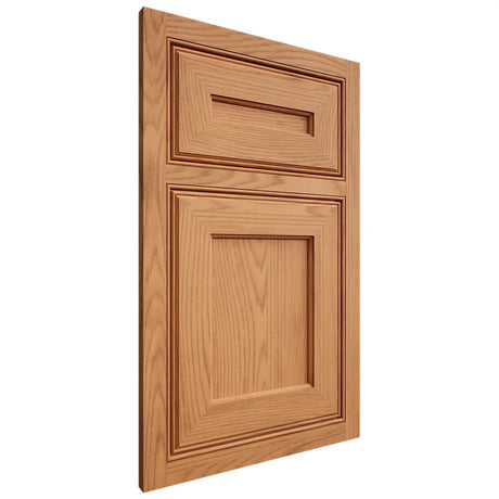 Shiloh Cabinetry Beaded Inset Essex Red Oak Plain Cut Medium Door