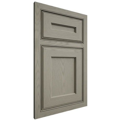 Shiloh Cabinetry Beaded Inset Essex Red Oak Plain Cut Thyme Door