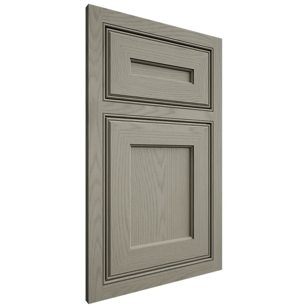 Shiloh Cabinetry Beaded Inset Essex Red Oak Plain Cut Thyme Door