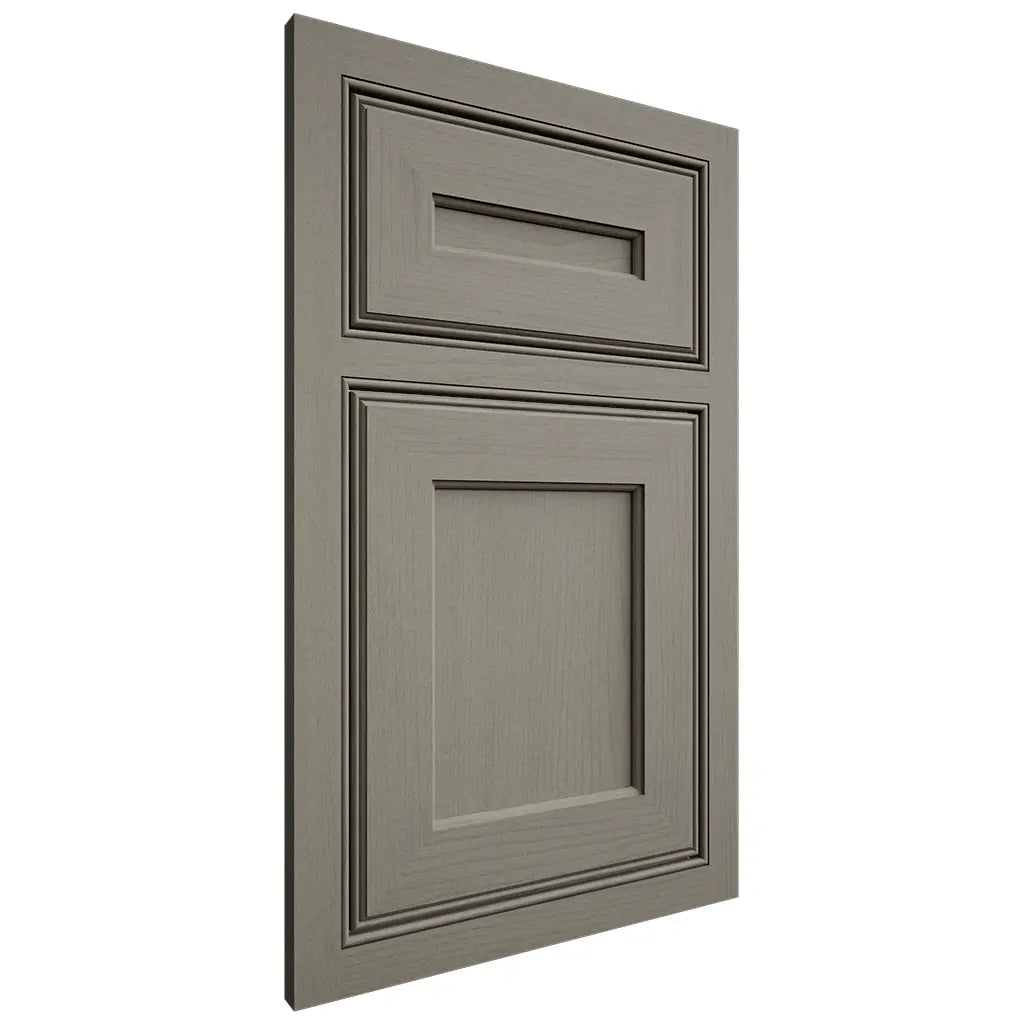 Shiloh Cabinetry Beaded Inset Essex Walnut Plain Cut Thyme Door