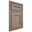 Shiloh Cabinetry Beaded Inset Essex White Oak Plain Cut Almond Door