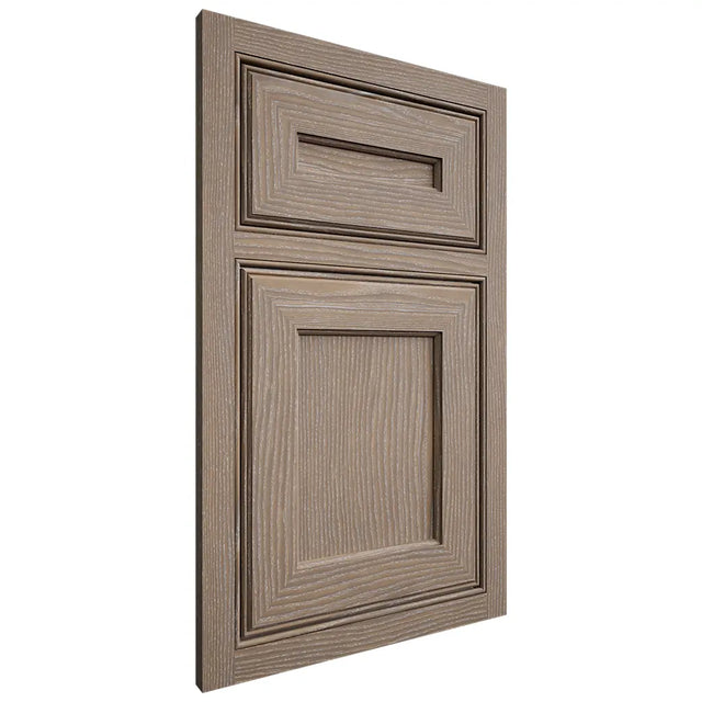 Shiloh Cabinetry Beaded Inset Essex White Oak Plain Cut Almond Door