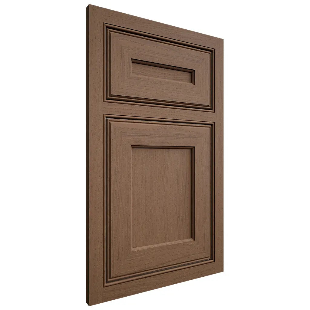 Shiloh Cabinetry Beaded Inset Essex White Oak Plain Cut Autumn Door