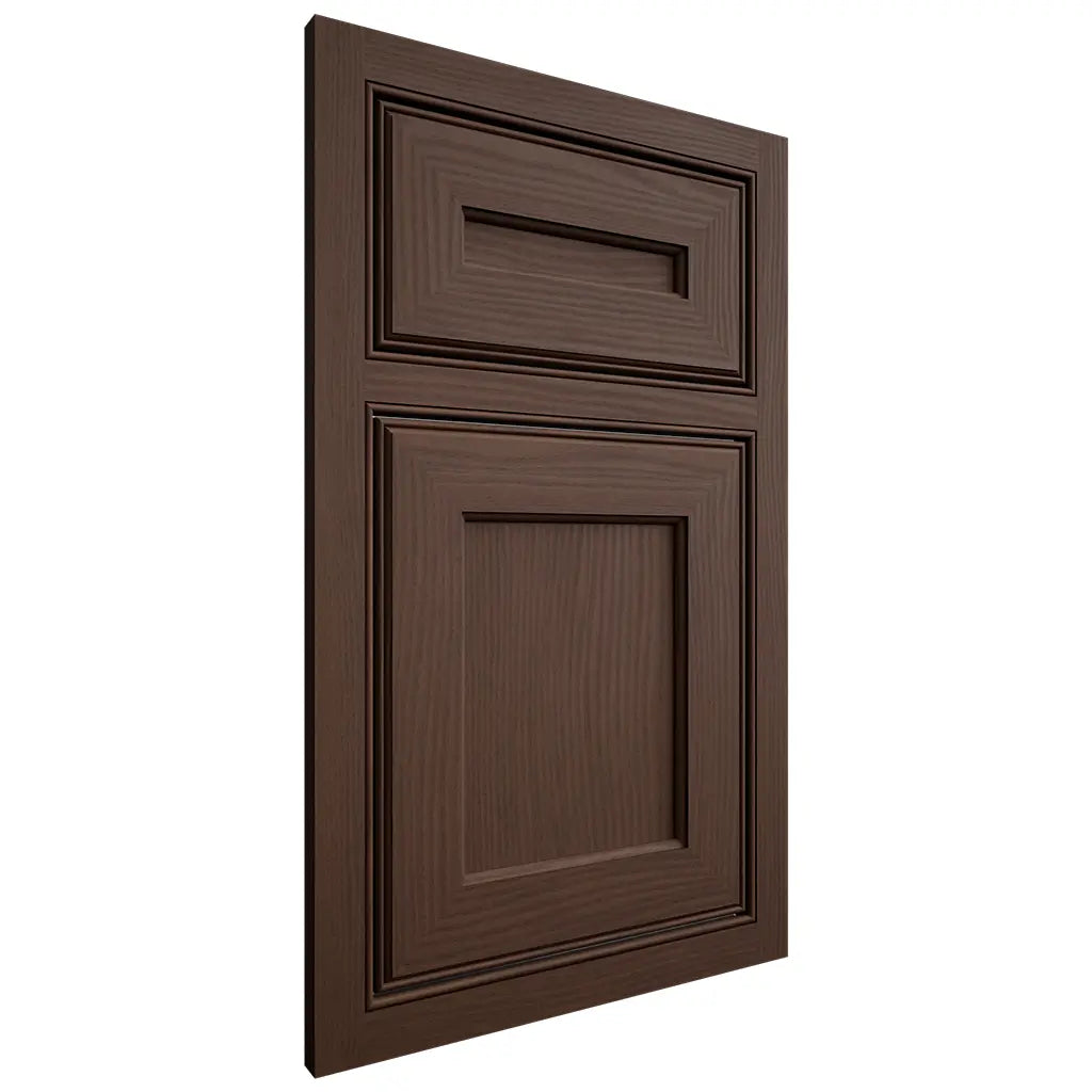 Shiloh Cabinetry Beaded Inset Essex White Oak Plain Cut Braun Door