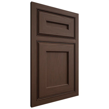 Shiloh Cabinetry Beaded Inset Essex White Oak Plain Cut Braun Door