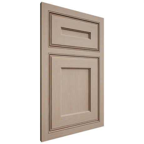 Shiloh Cabinetry Beaded Inset Essex White Oak Plain Cut Straw Door