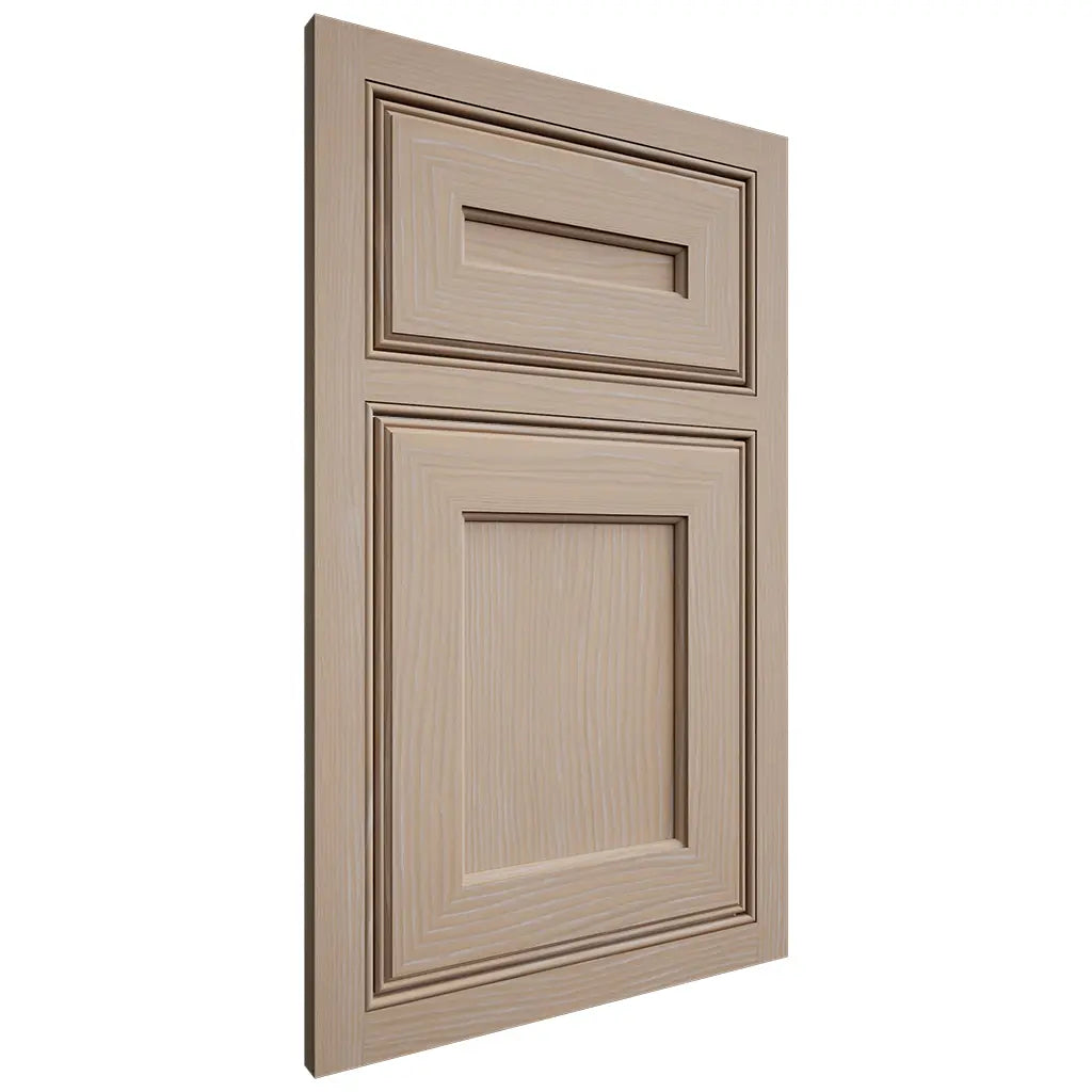 Shiloh Cabinetry Beaded Inset Essex White Oak Plain Cut Straw Door