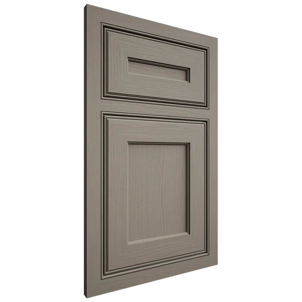 Shiloh Cabinetry Beaded Inset Essex White Oak Plain Cut Thyme Door