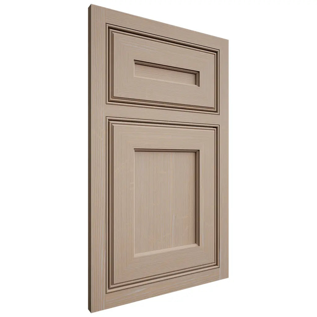 Shiloh Cabinetry Beaded Inset Essex White Oak Quarter Sawn Straw Door