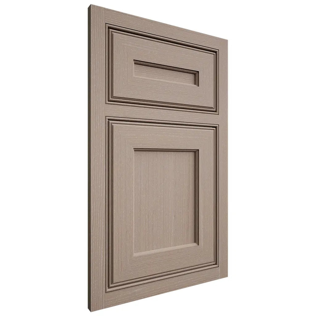 Shiloh Cabinetry Beaded Inset Essex White Oak Quarter Sawn Whitewash Door