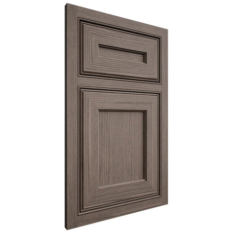 Shiloh Cabinetry Beaded Inset Essex White Oak Rift Cut Clay Door