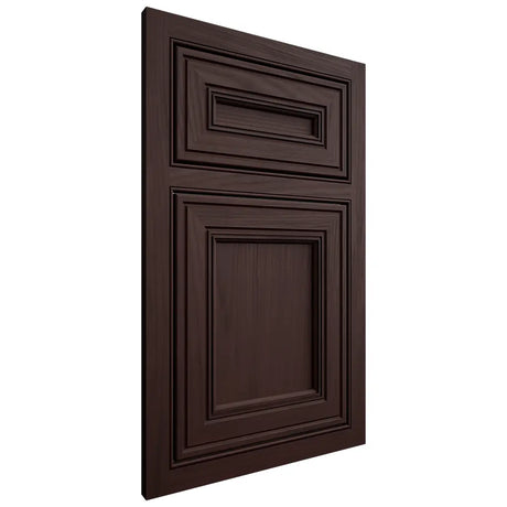 Shiloh Cabinetry Beaded Inset Glenbrook Alder Plain Cut Bistre Door