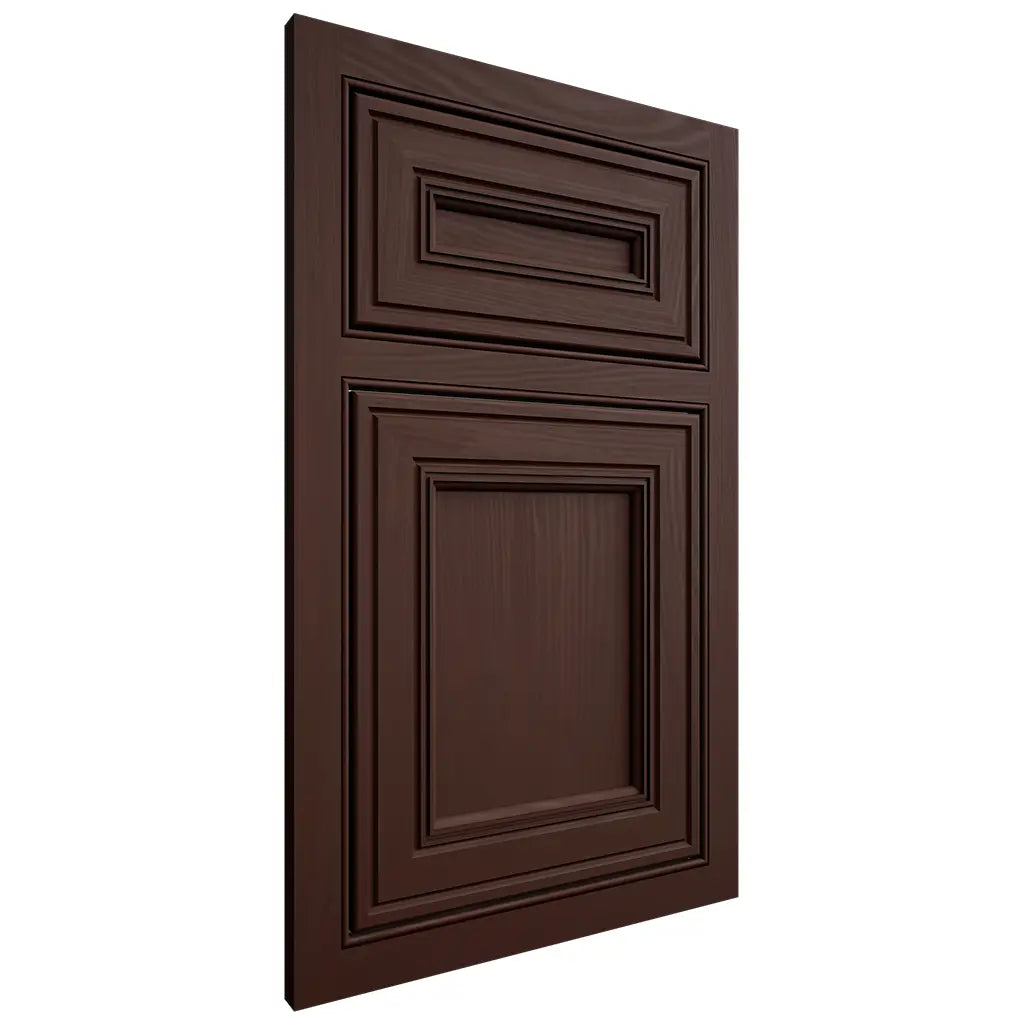 Shiloh Cabinetry Beaded Inset Glenbrook Alder Plain Cut Umber Door
