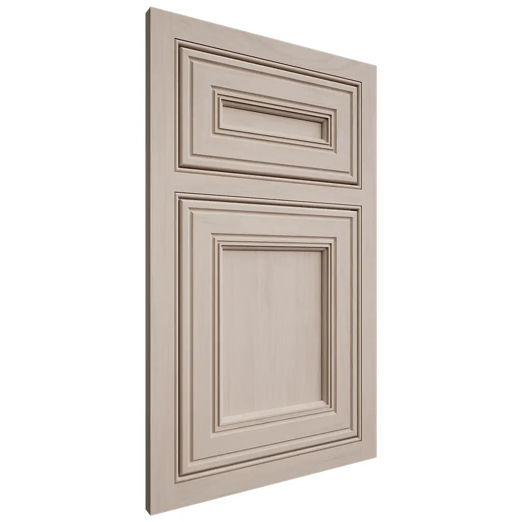 Shiloh Cabinetry Beaded Inset Glenbrook Alder Plain Cut White Sands Door