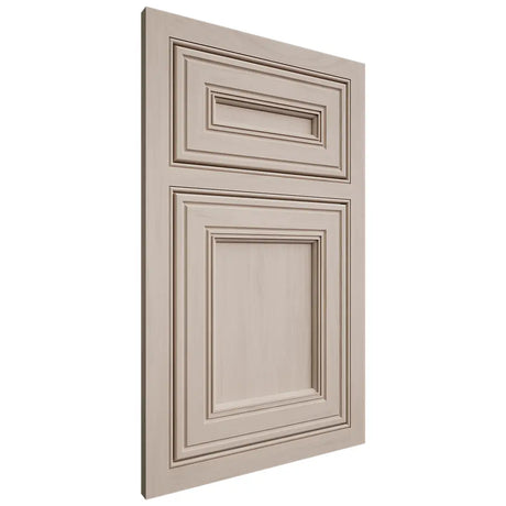 Shiloh Cabinetry Beaded Inset Glenbrook Alder Plain Cut White Sands Door