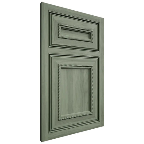 Shiloh Cabinetry Beaded Inset Glenbrook Hickory Plain Cut Moss Door