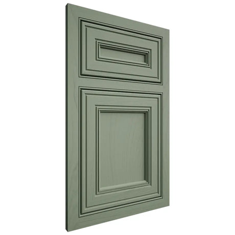 Shiloh Cabinetry Beaded Inset Glenbrook Poplar Plain Cut Moss Door