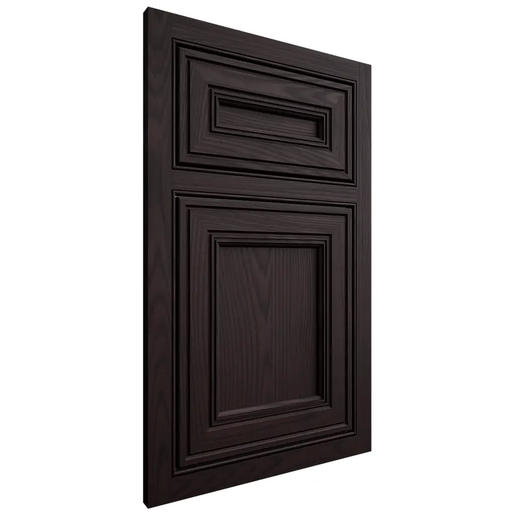 Shiloh Cabinetry Beaded Inset Glenbrook Red Oak Plain Cut Espresso Door