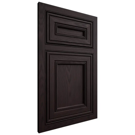 Shiloh Cabinetry Beaded Inset Glenbrook Red Oak Plain Cut Espresso Door