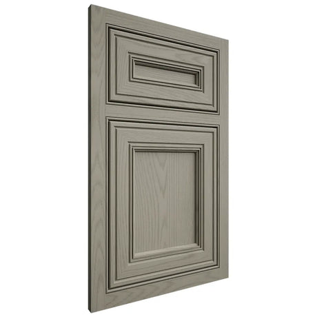 Shiloh Cabinetry Beaded Inset Glenbrook Red Oak Plain Cut Thyme Door