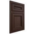 Shiloh Cabinetry Beaded Inset Glenbrook Walnut Plain Cut Bison Door