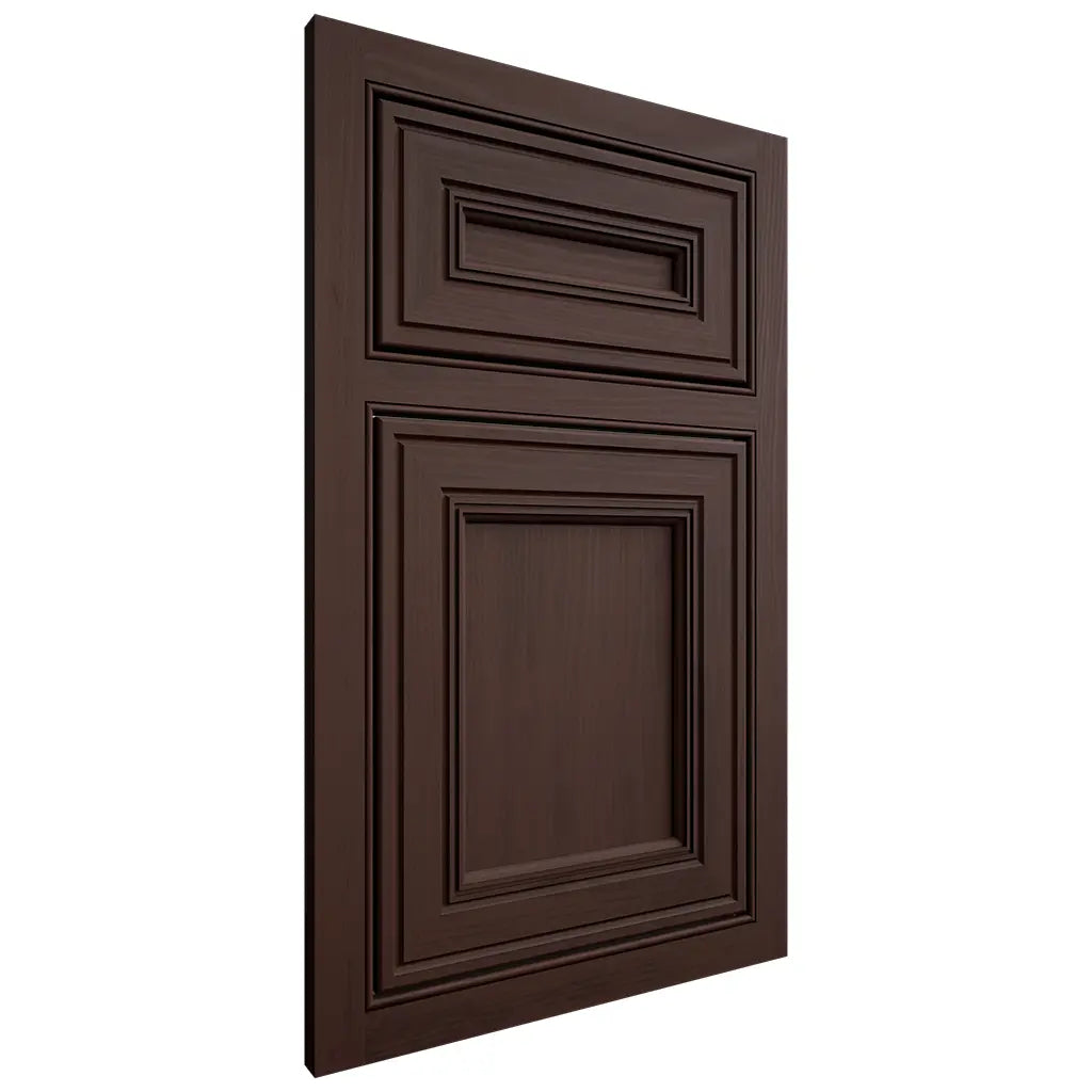 Shiloh Cabinetry Beaded Inset Glenbrook Walnut Plain Cut Bison Door