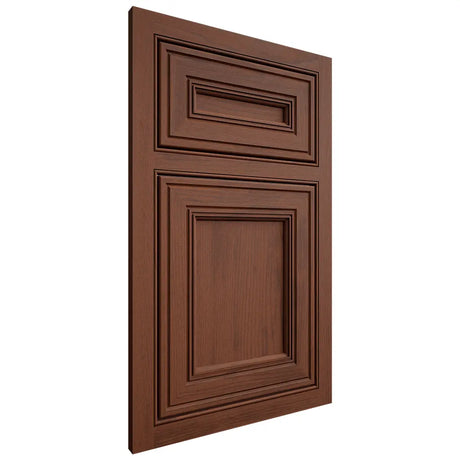 Shiloh Cabinetry Beaded Inset Glenbrook Walnut Plain Cut Rye Door