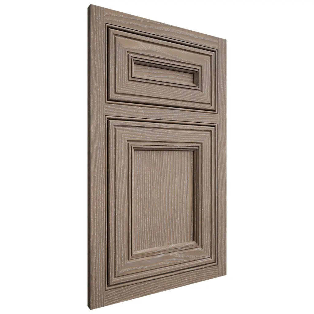 Shiloh Cabinetry Beaded Inset Glenbrook White Oak Plain Cut Almond Door