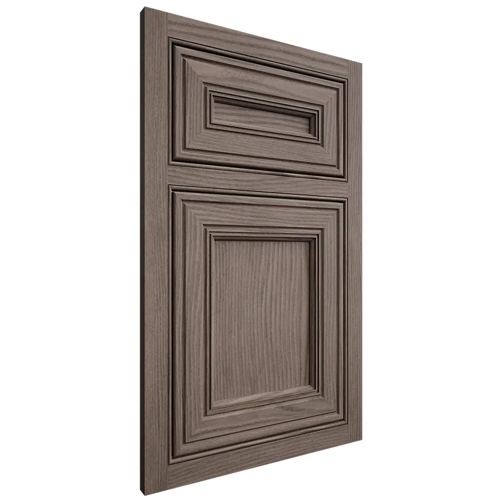 Shiloh Cabinetry Beaded Inset Glenbrook White Oak Plain Cut Clay Door