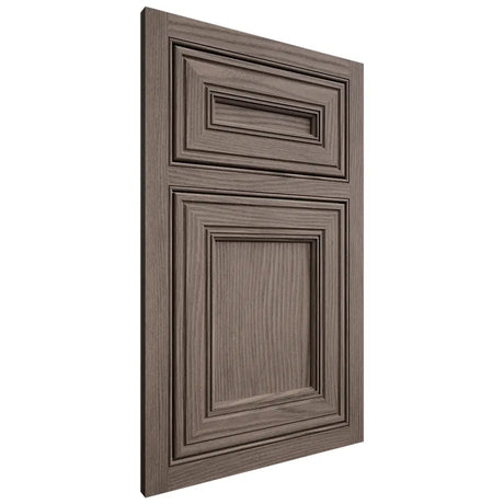 Shiloh Cabinetry Beaded Inset Glenbrook White Oak Plain Cut Clay Door
