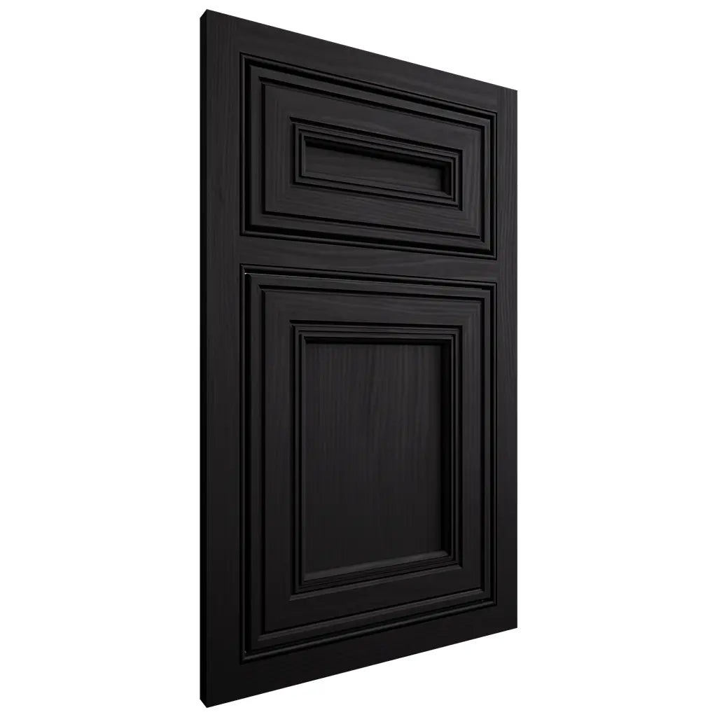 Shiloh Cabinetry Beaded Inset Glenbrook White Oak Plain Cut Ink Door