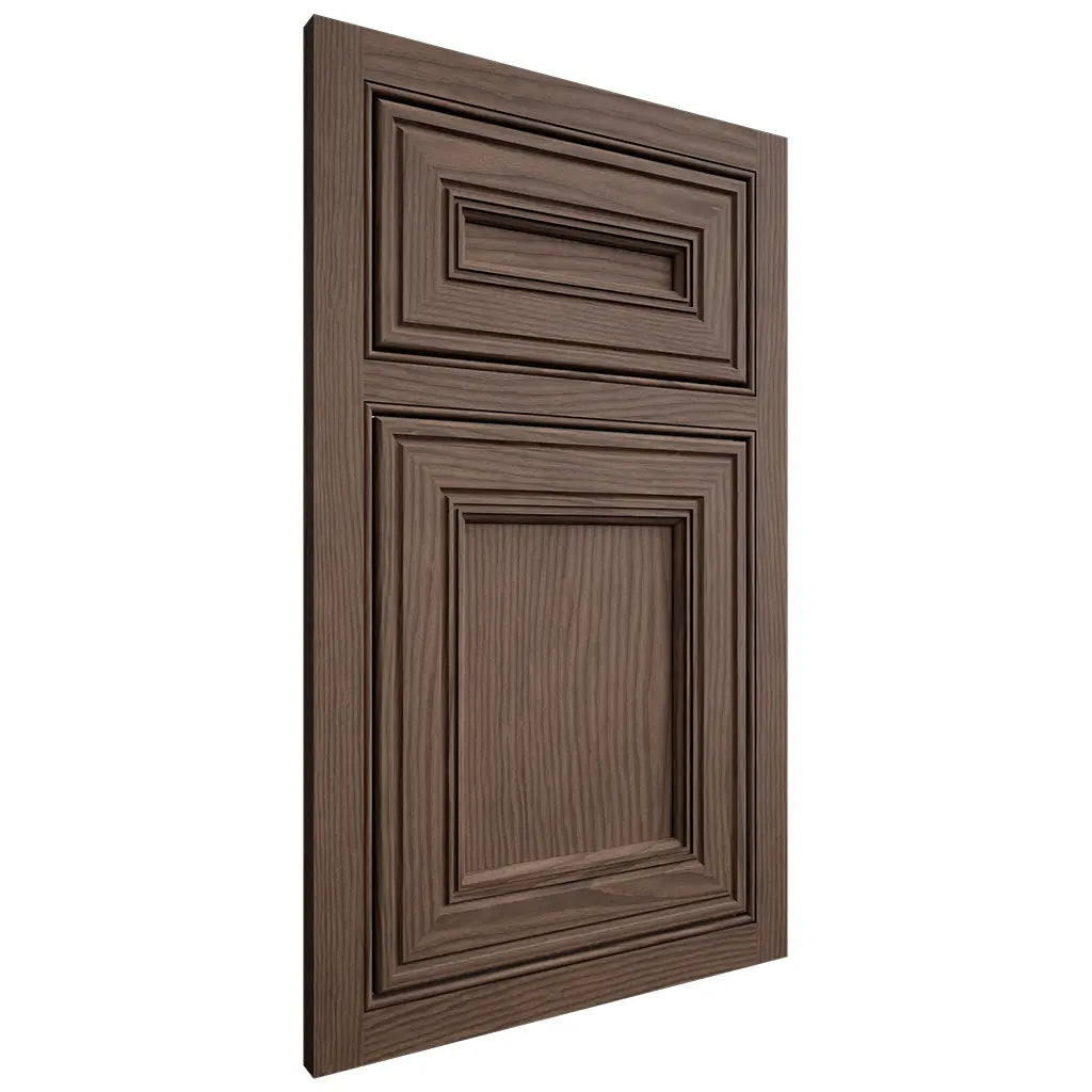 Shiloh Cabinetry Beaded Inset Glenbrook White Oak Plain Cut Mineral Door