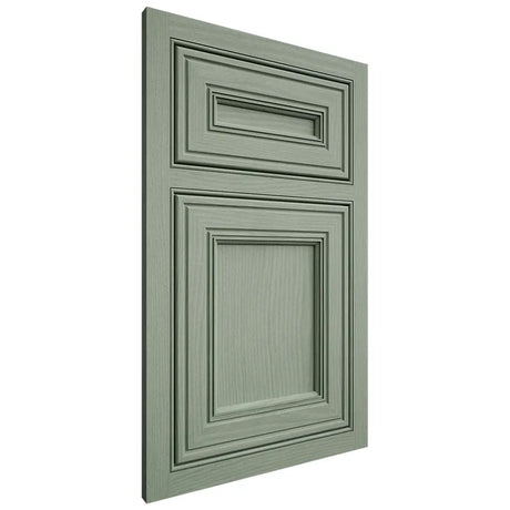 Shiloh Cabinetry Beaded Inset Glenbrook White Oak Plain Cut Moss Door