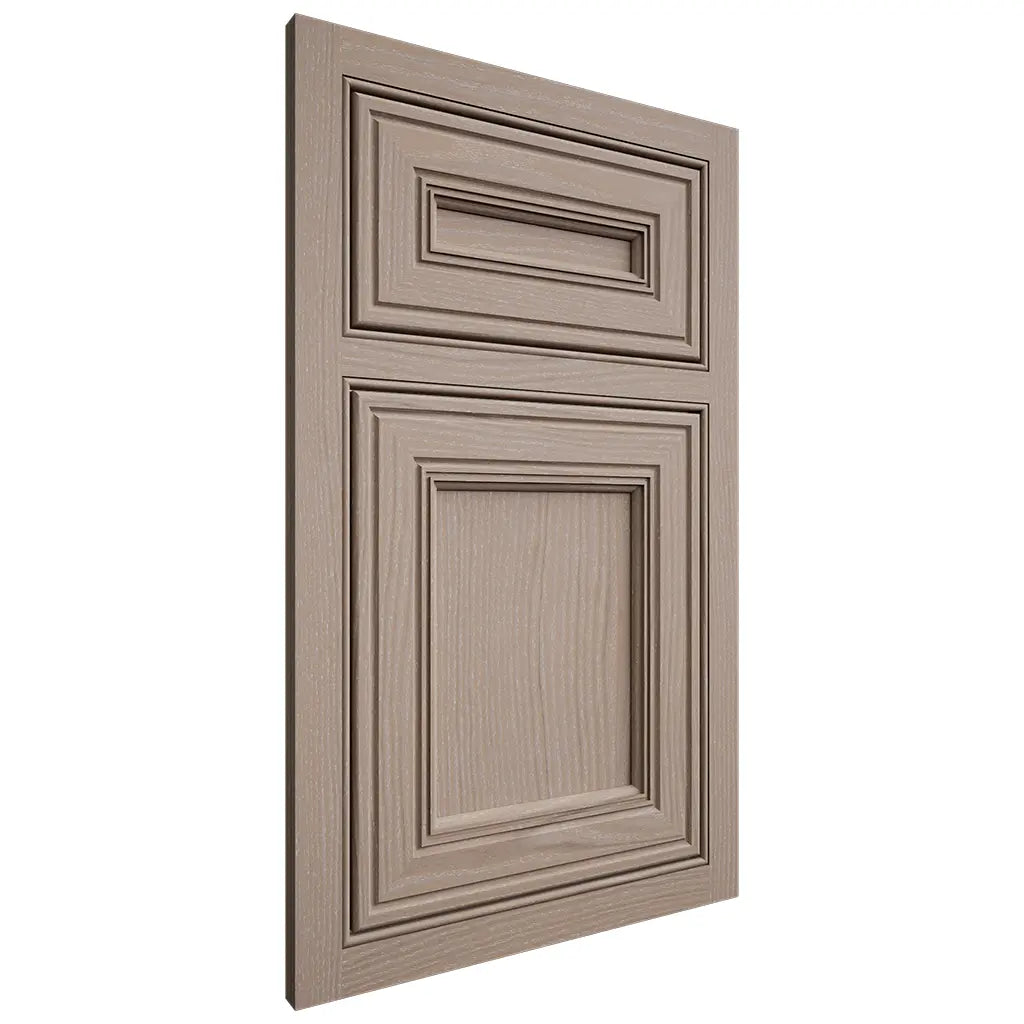 Shiloh Cabinetry Beaded Inset Glenbrook White Oak Plain Cut Whitewash Door