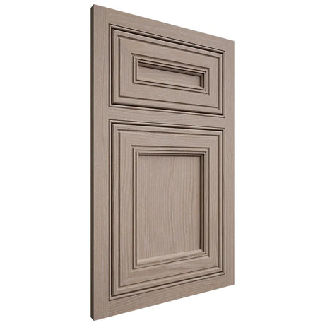 Shiloh Cabinetry Beaded Inset Glenbrook White Oak Plain Cut Whitewash Door