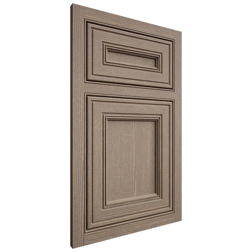 Shiloh Cabinetry Beaded Inset Glenbrook White Oak Quarter Sawn Almond Door