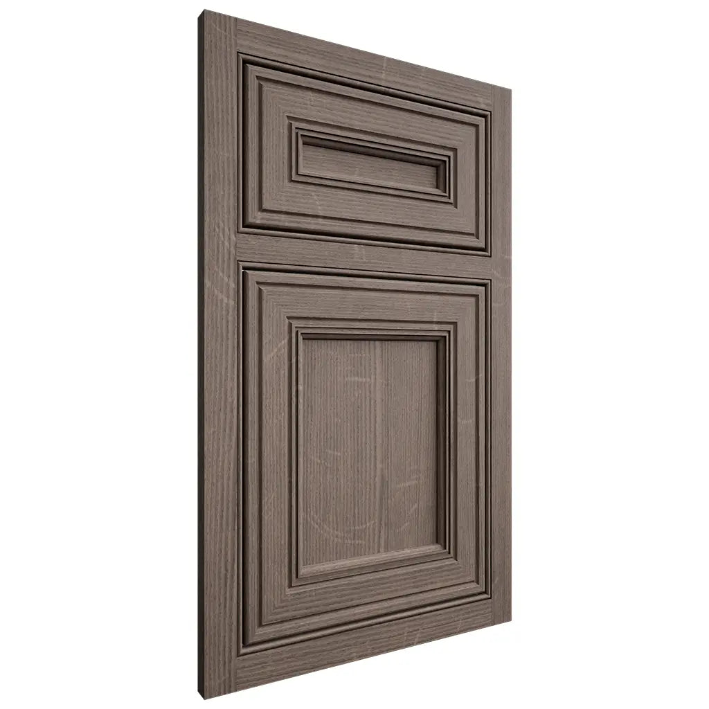 Shiloh Cabinetry Beaded Inset Glenbrook White Oak Quarter Sawn Clay Door