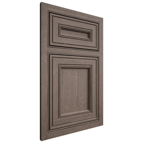 Shiloh Cabinetry Beaded Inset Glenbrook White Oak Quarter Sawn Clay Door