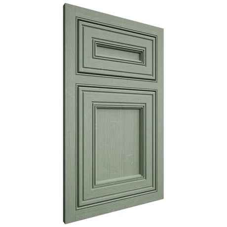 Shiloh Cabinetry Beaded Inset Glenbrook White Oak Quarter Sawn Moss Door